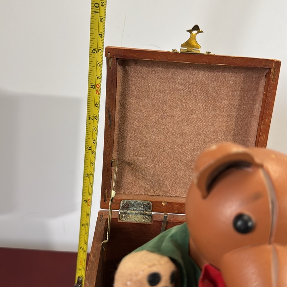 Rare Piece Vintage Music Box Pop Up Teddy Bear Sound of Music Song - Picture 8 of 12